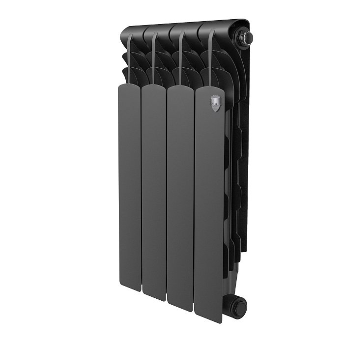 Биметаллический радиатор отопления Royal Thermo Revolution Bimetall 500 2.0 4 секции Noir Sable