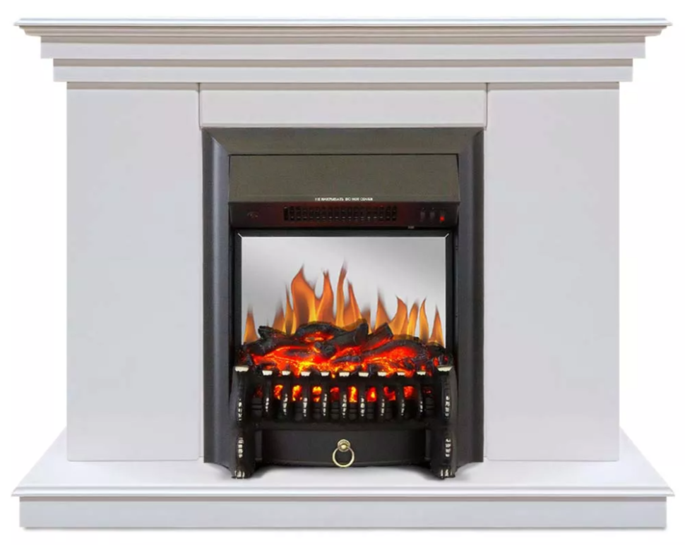 Каминокомплект Хорошие Камины Марс с очагом Royal Flame Fobos FX M Black белый