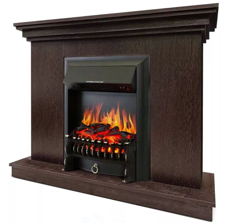 Каминокомплект Хорошие Камины Марс с очагом Royal Flame Fobos FX Black венге