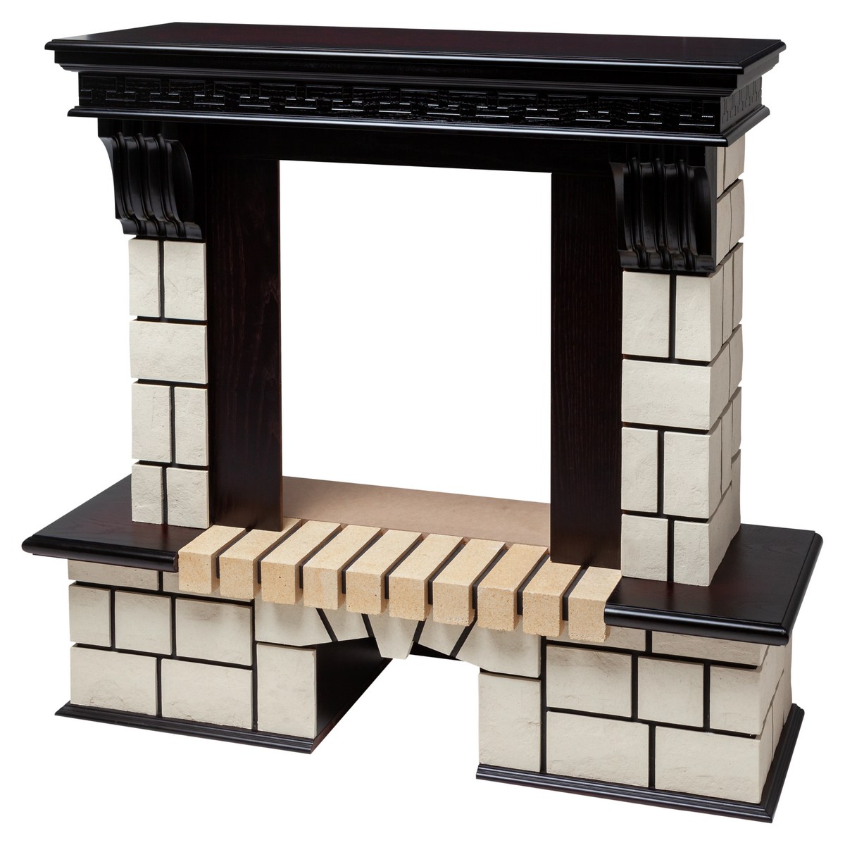 Портал каминный из МДФ RealFlame Stone под очаги (Majestic, Fobos, Eugene, 3D Olympic) AO античный дуб