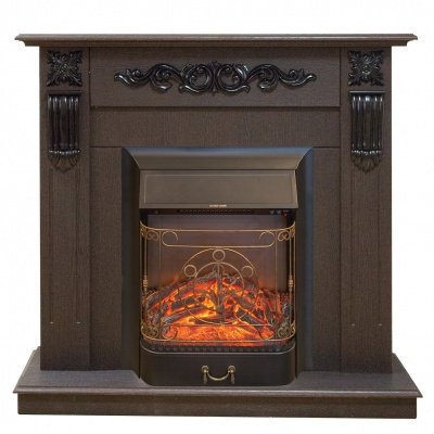 Каминокомплект RealFlame Dominica STD/EUG DN с очагом Majestic Lux Black S
