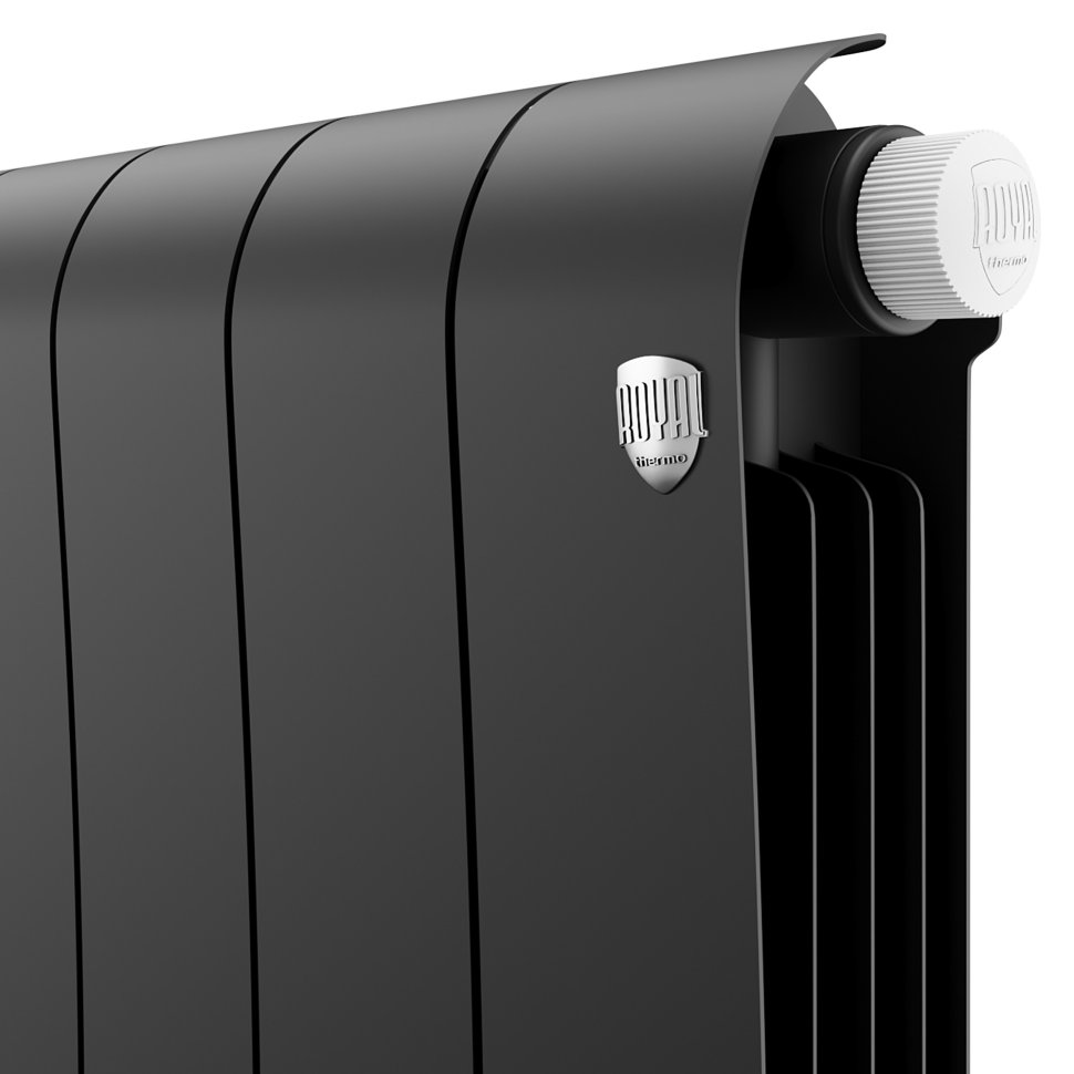 Биметаллический радиатор отопления Royal Thermo Infinity 300 Noir Sable VR80 14 секций