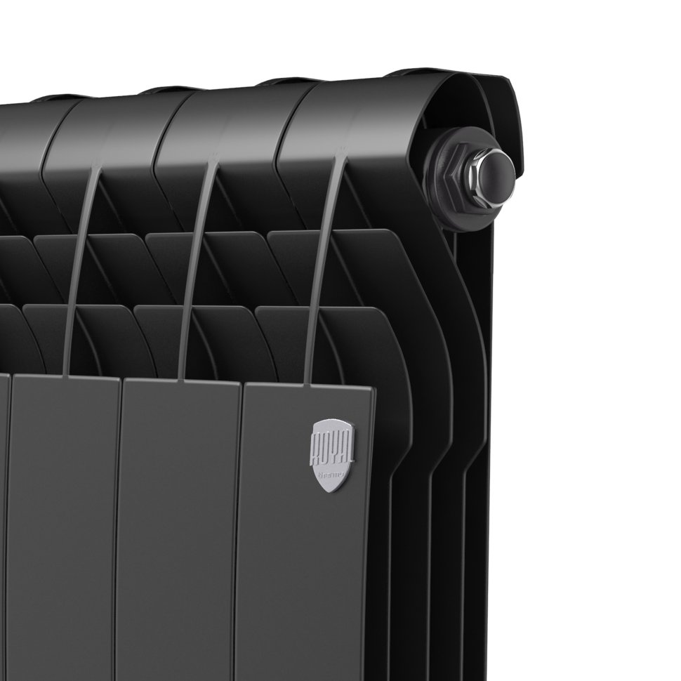 Биметаллический радиатор отопления Royal Thermo BiLiner 350 Noir Sable VR80 6 секций