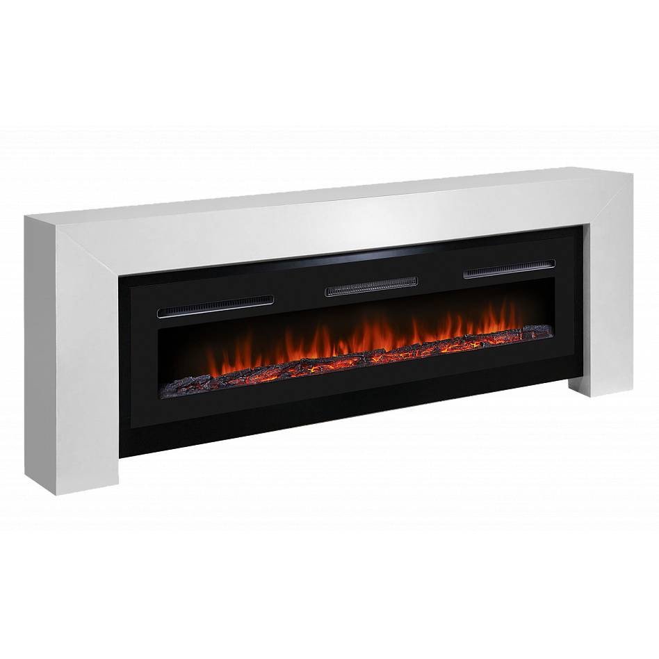 Каминокомплект Firelight Suprema Long с очагом Electrolux Infinity EFP/P-1600ULS белый/черный