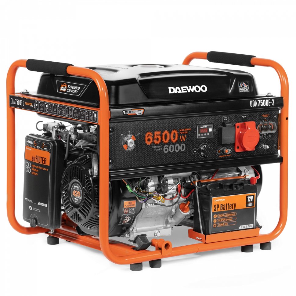 Генератор бензиновый Daewoo GDA 7500E-3