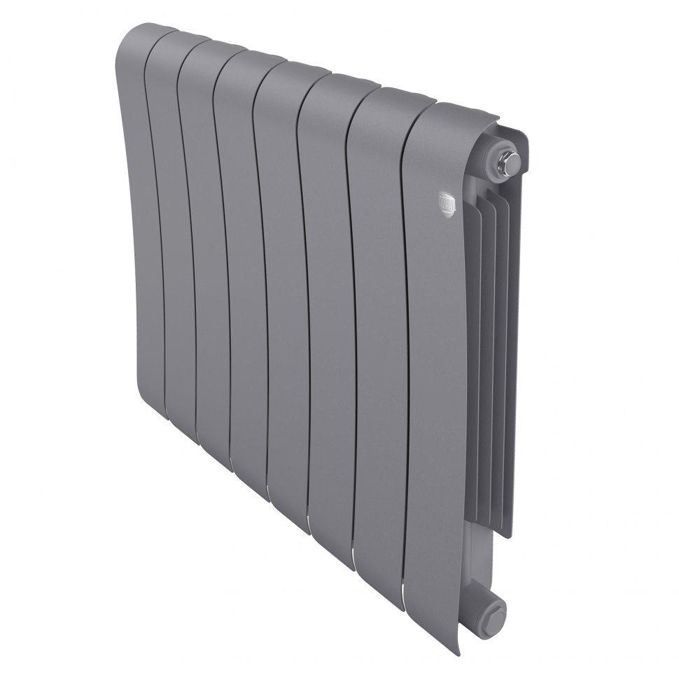 Биметаллический радиатор отопления Royal Thermo Infinity 500 8 секций Silver Satin