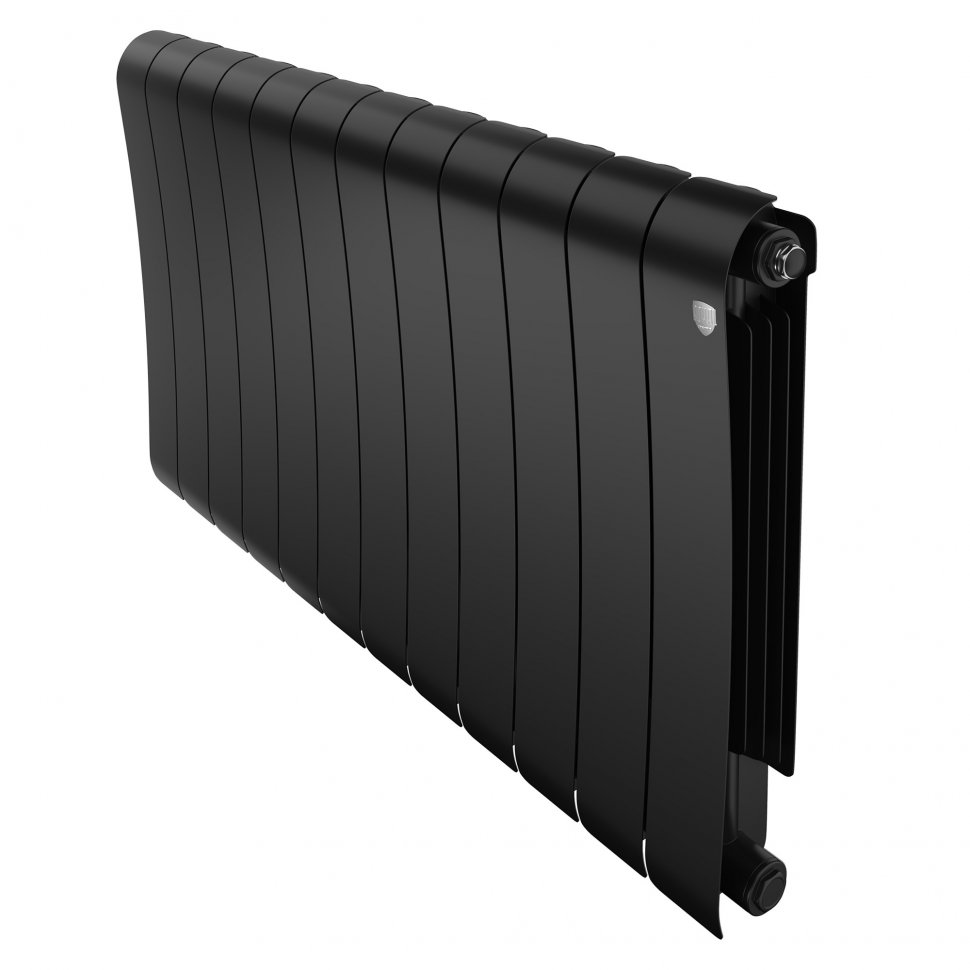 Биметаллический радиатор отопления Royal Thermo Infinity 500 12 секций Noir Sable