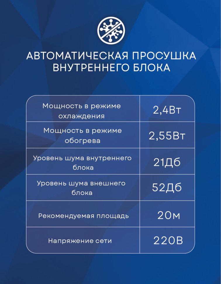 Кондиционер AUX ASW-H07A4/JD-R1/AS-H07A4/JD-R1