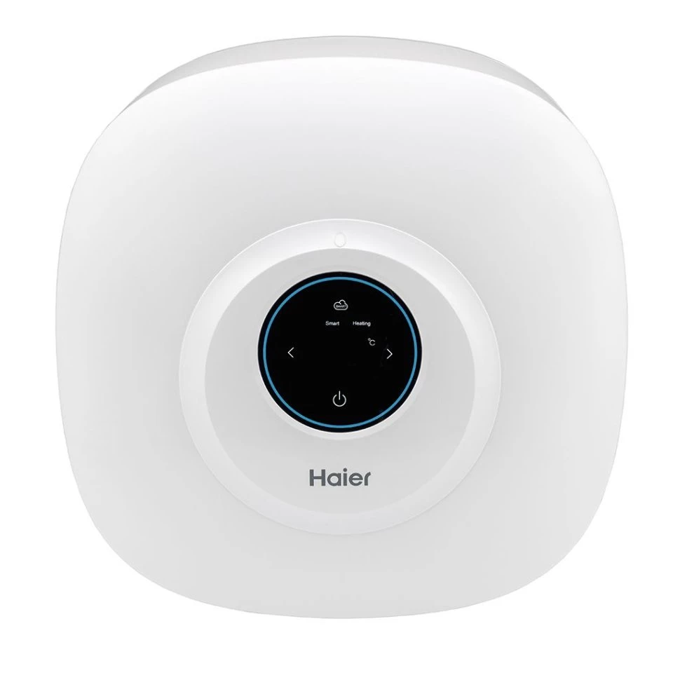 Накопительный электрический водонагреватель Haier ES30V-EQ1 над раковиной
