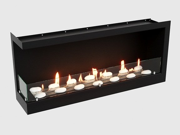 Встроенный биокамин Lux Fire Угловой 1090 S