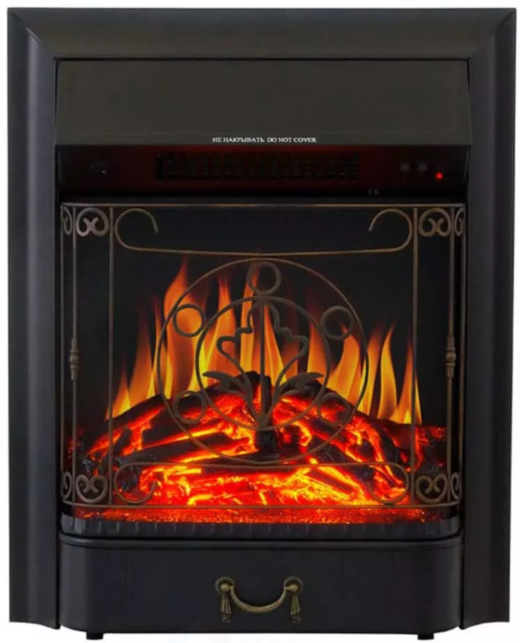 Каминокомплект Хорошие Камины Юпитер с очагом Royal Flame Majestic FX Black цемент