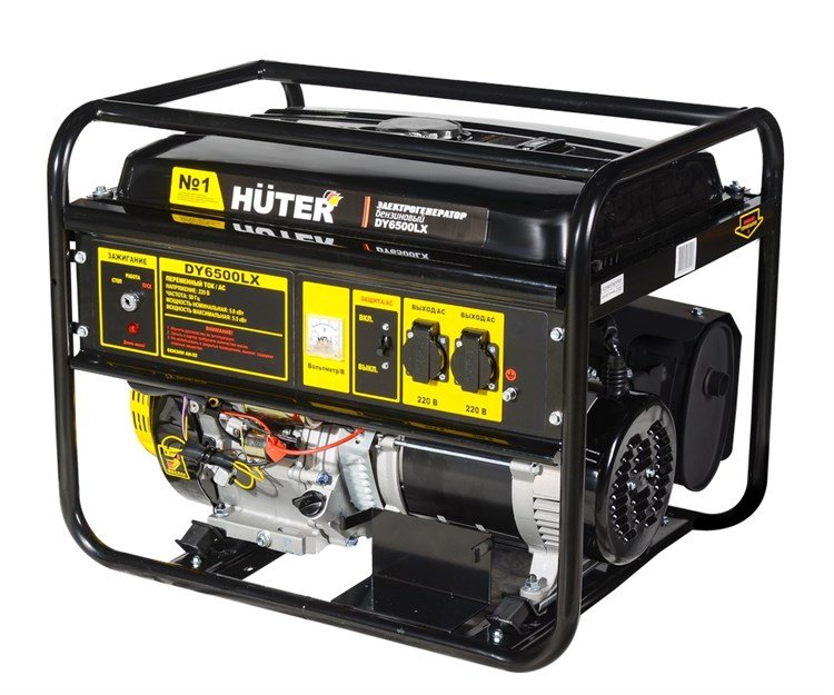 Бензиновый электрогенератор Huter DY6500LX