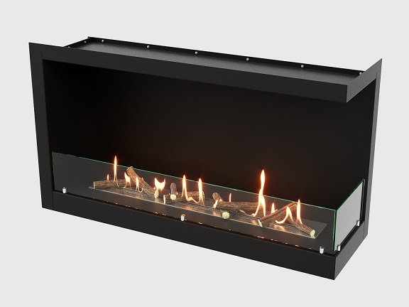 Встроенный биокамин Lux Fire Угловой 1155 М