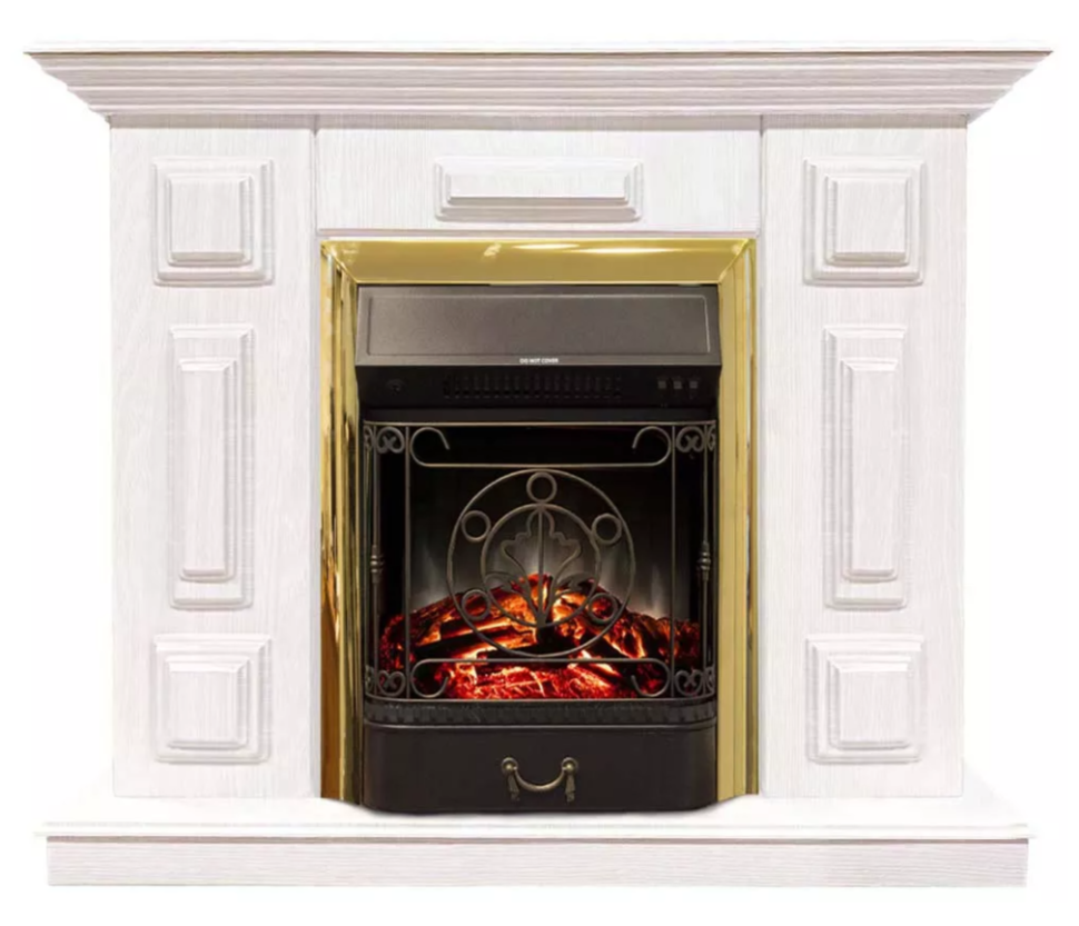 Каминокомплект Хорошие Камины Юпитер с очагом RealFlame Majestic Lux BR S белый