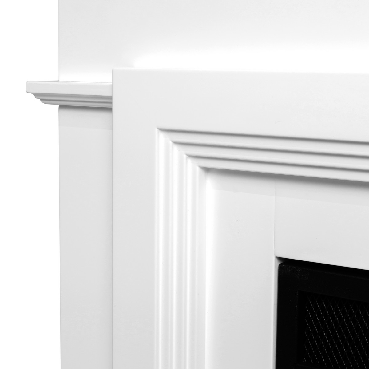 Электрокамин RealFlame Marco 25,5/26 WT белый с очагом 3D Cassette 630 Black Panel