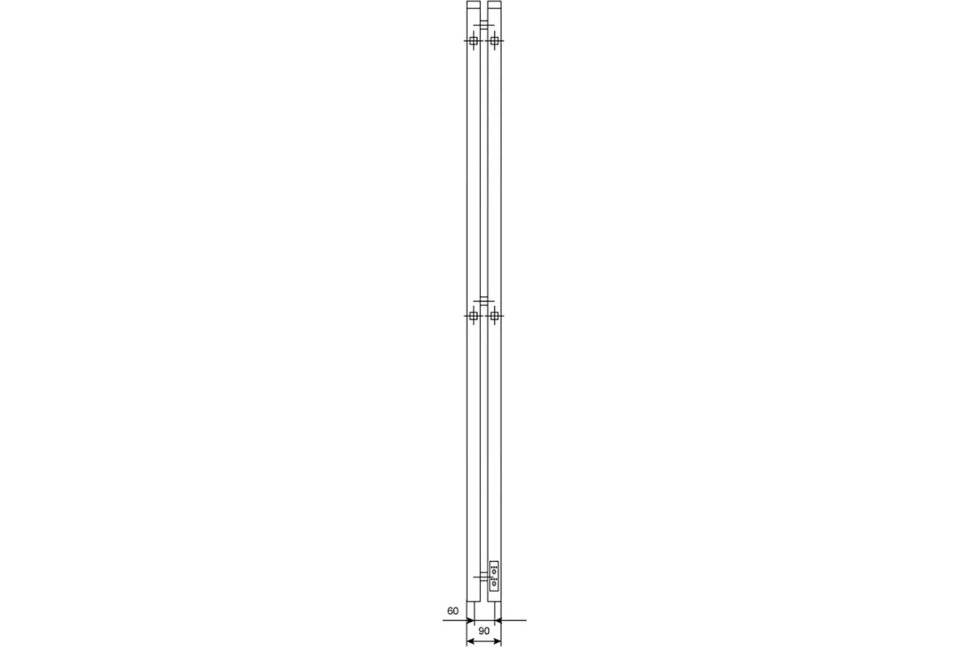 Электрический полотенцесушитель Primoclima Sol Q E Graphite 120*6 2