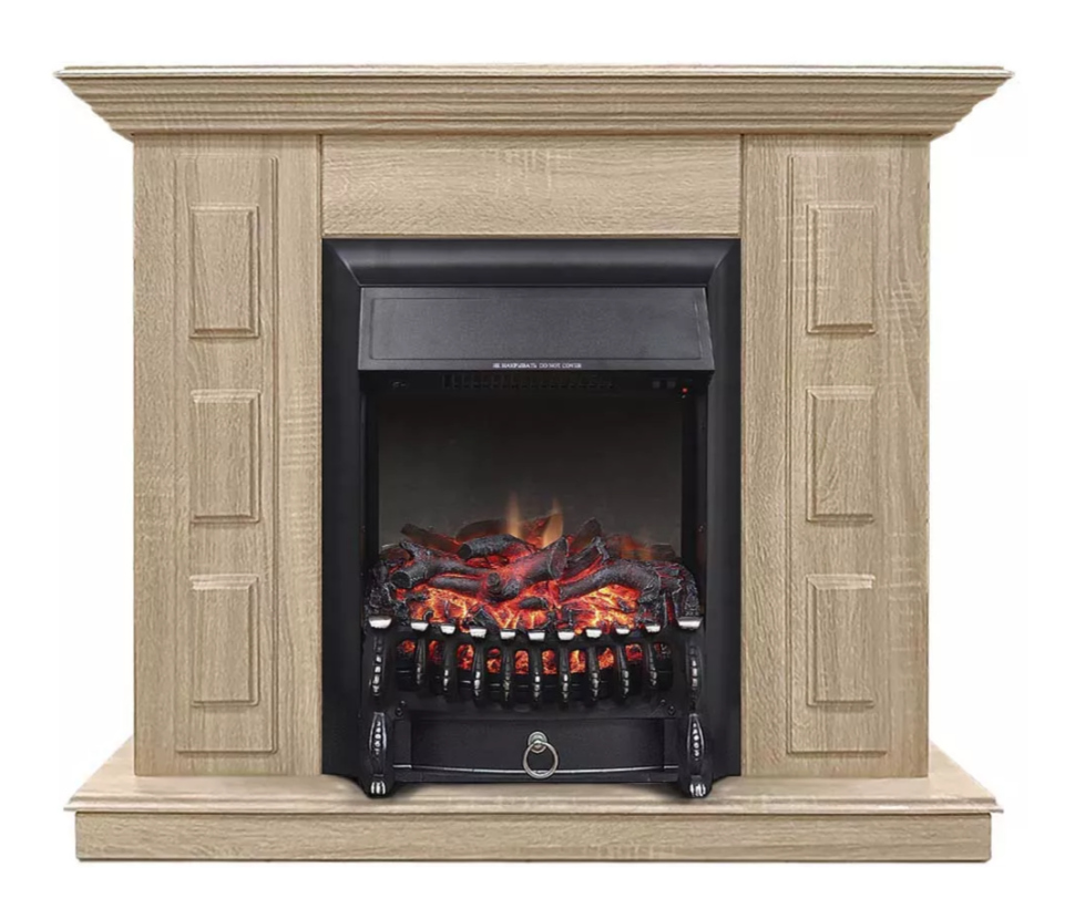 Каминокомплект Хорошие Камины Юпитер с очагом Royal Flame Fobos FX Black сосна