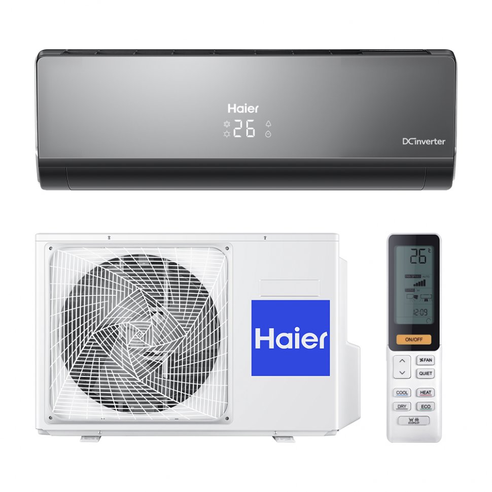 Кондиционер Haier AS12NS6ERA-B/1U12BS3ERA Lightera DC-Inverter black