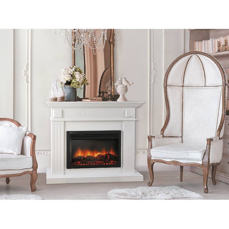 Каминокомплект Firelight Bianco 30 с очагом Electrolux EFP/P-3020LS белый