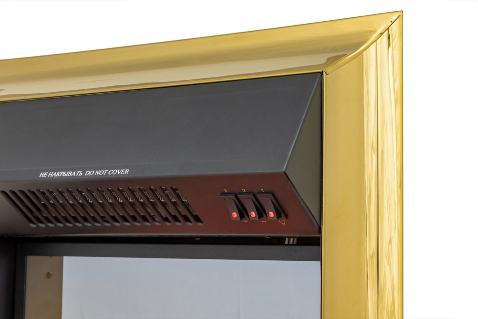 Каминокомплект Royal Flame California STD CRM (Разборный) с очагом Fobos FX M Brass санд смоук