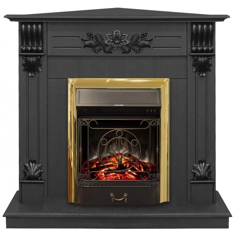 Каминокомплект RealFlame Ottawa STD/EUG DN с очагом Majestic Lux Brass S