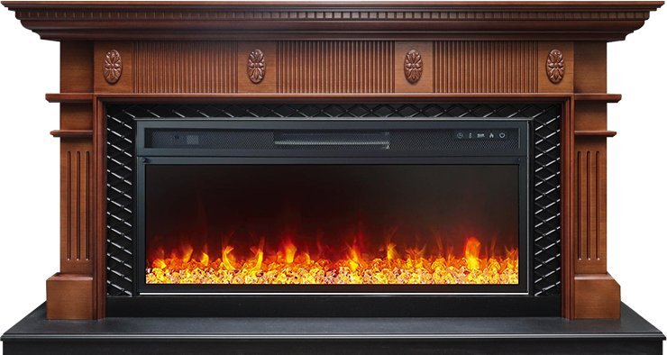 Каминокомплект Royal Flame Carlyle с очагом Vision 42 LED орех с черным