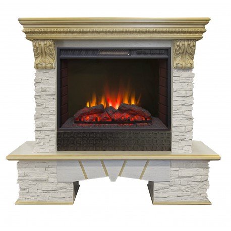Каминокомплект RealFlame Rockland LUX 25/25,5 с очагом Sparta 25,5 LED