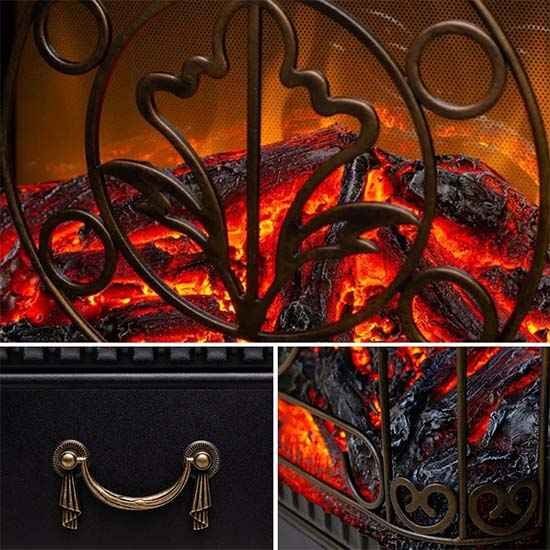 Каминокомплект Хорошие Камины Марс с очагом Royal Flame Majestic FX Black цемент