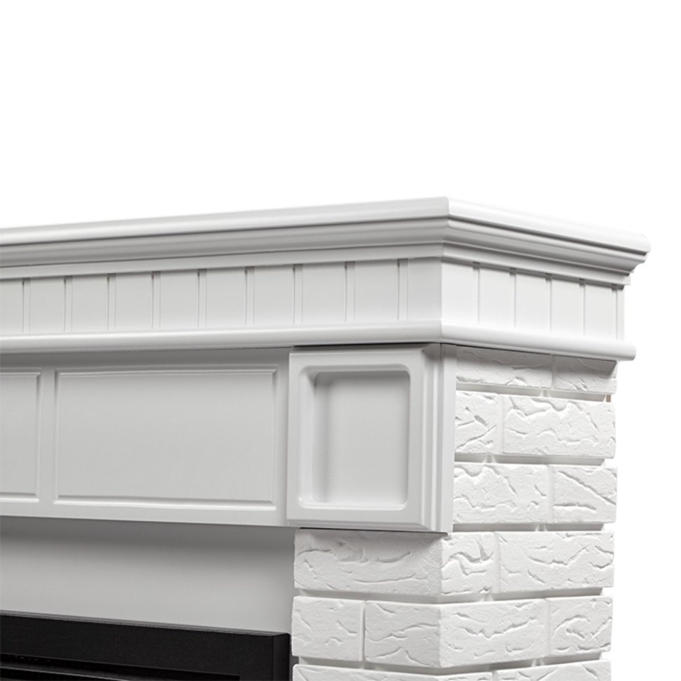 Каминокомплект Firelight Bricks 30 с очагом Electrolux EFP/P-3020LS N камень белый/белая эмаль