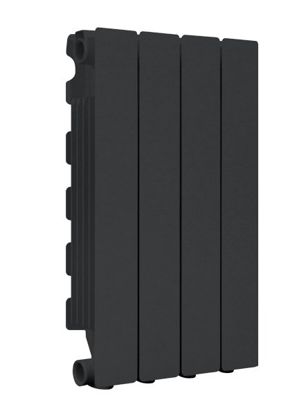 Алюминиевый радиатор отопления Fondital 500/100 Blitz Super B4  Black Coffee 4 секции