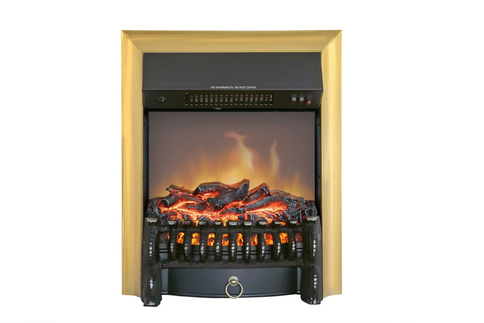 Каминокомплект Royal Flame California STD CRM (Разборный) с очагом Fobos FX M Brass санд смоук