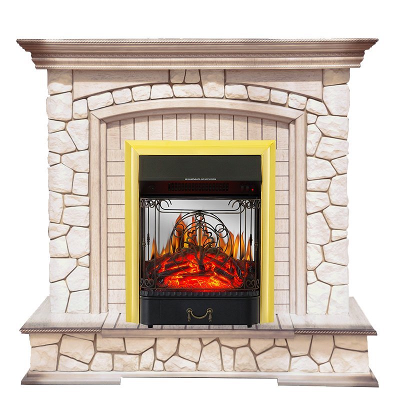 Каминокомплект Royal Flame Preston с очагом Majestic FX M Brass