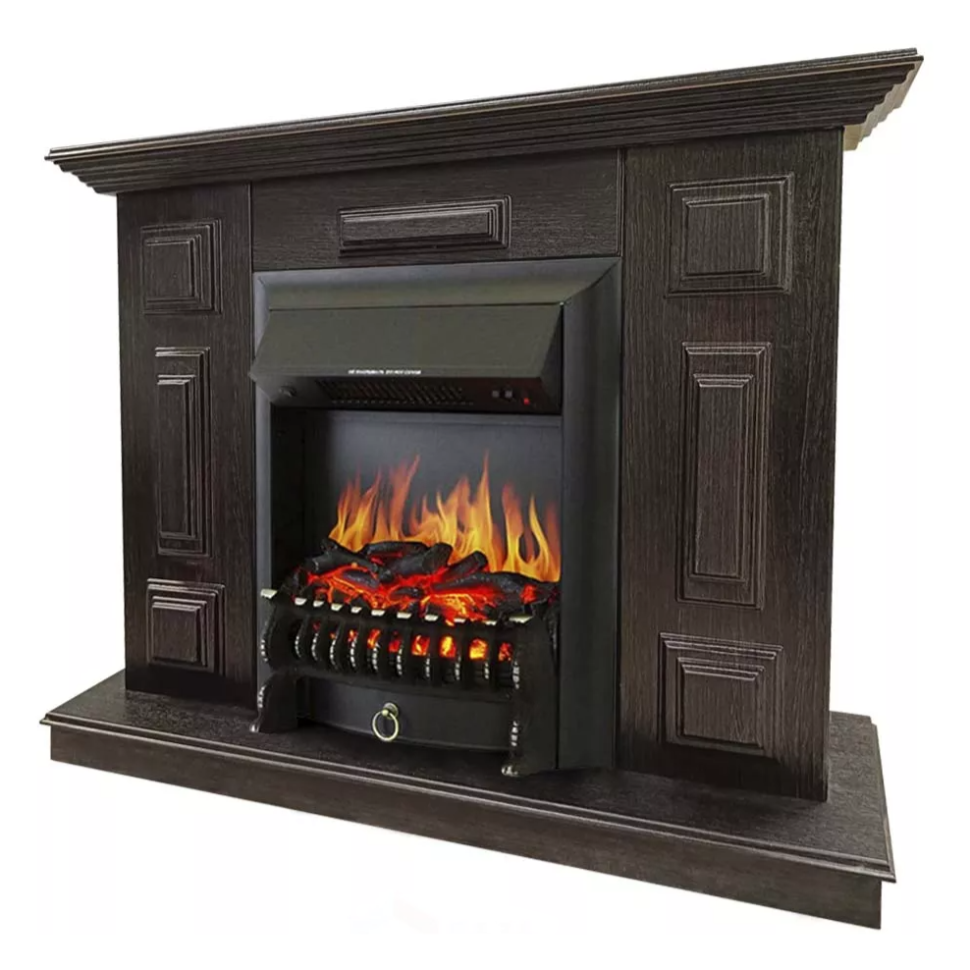 Каминокомплект Хорошие Камины Юпитер с очагом Royal Flame Fobos FX Black венге