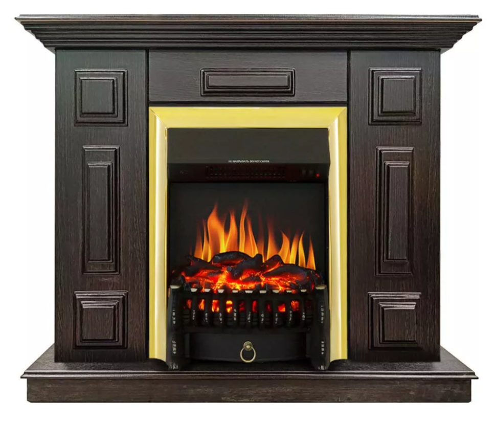 Каминокомплект Хорошие Камины Юпитер с очагом Royal Flame Fobos FX Brass венге