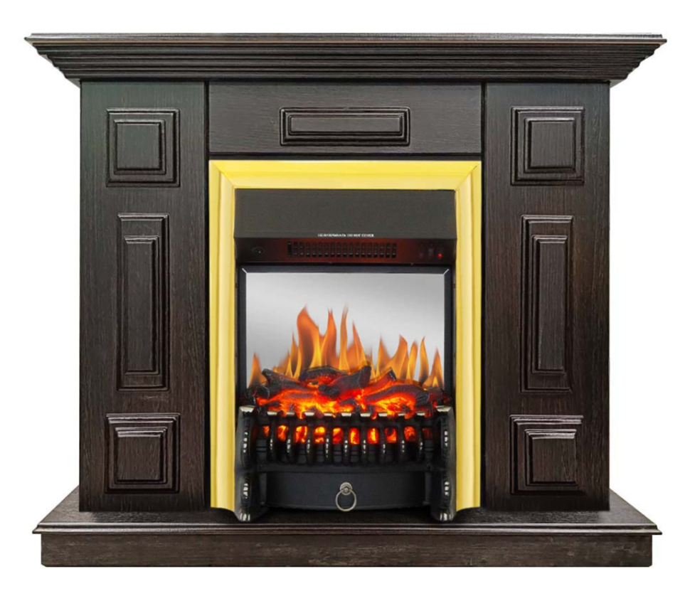 Каминокомплект Хорошие Камины Юпитер с очагом Royal Flame Fobos FX M Brass венге