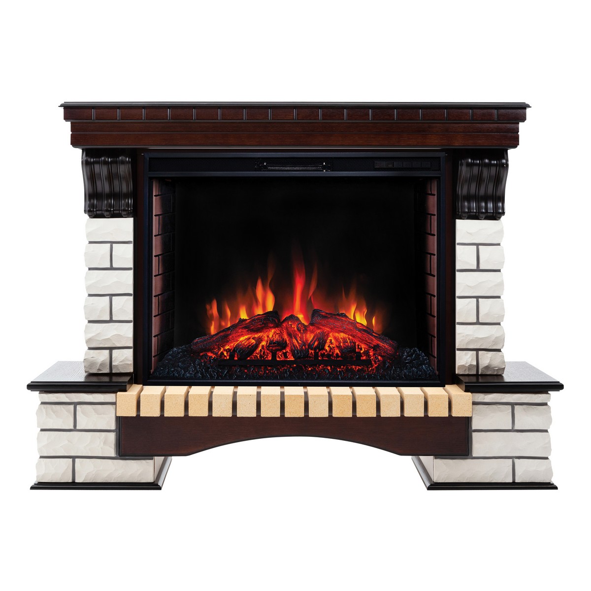 Электрокамин RealFlame Country 33/33W AO античный дуб с очагом Epsilon 33