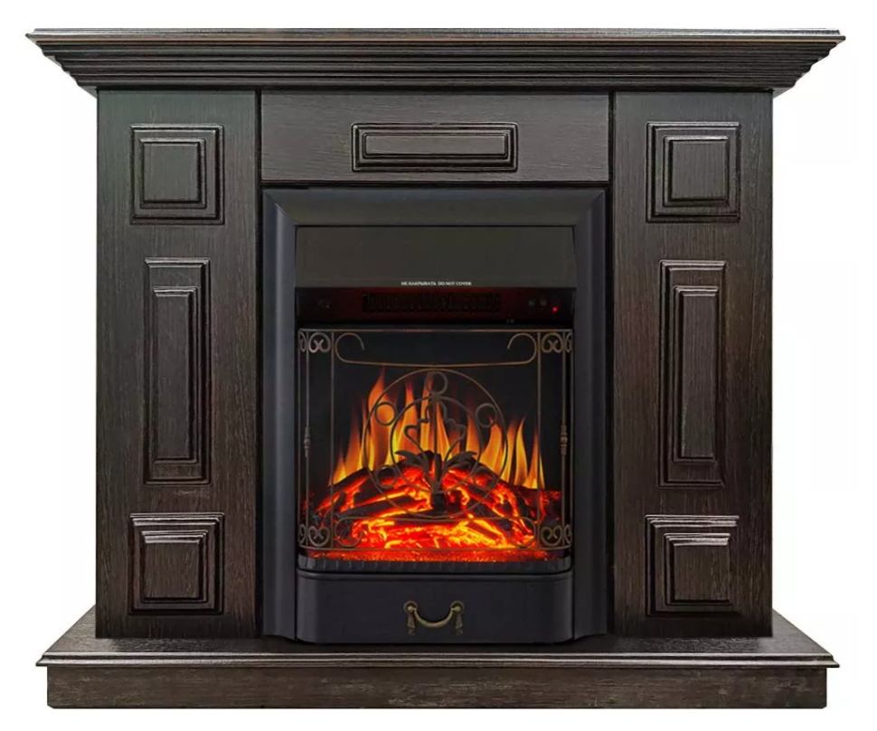 Каминокомплект Хорошие Камины Юпитер с очагом Royal Flame Majestic FX Black венге