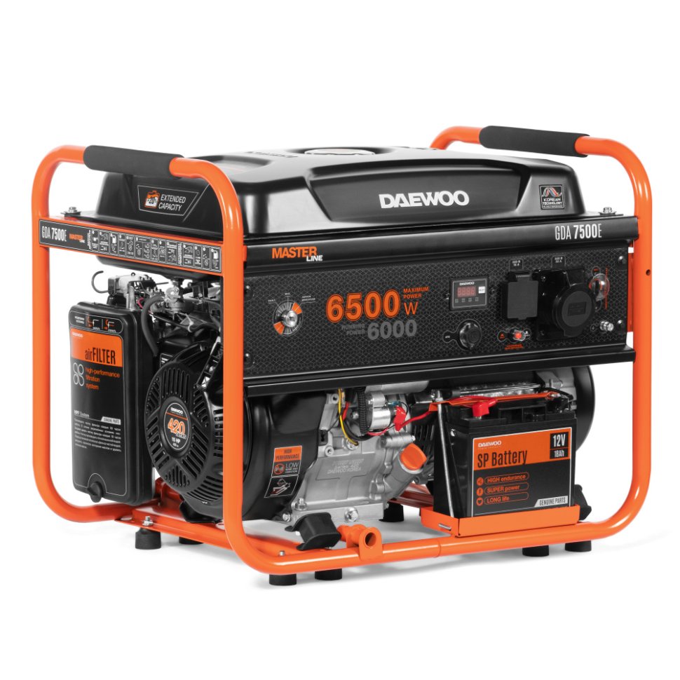 Генератор бензиновый Daewoo GDA 7500E