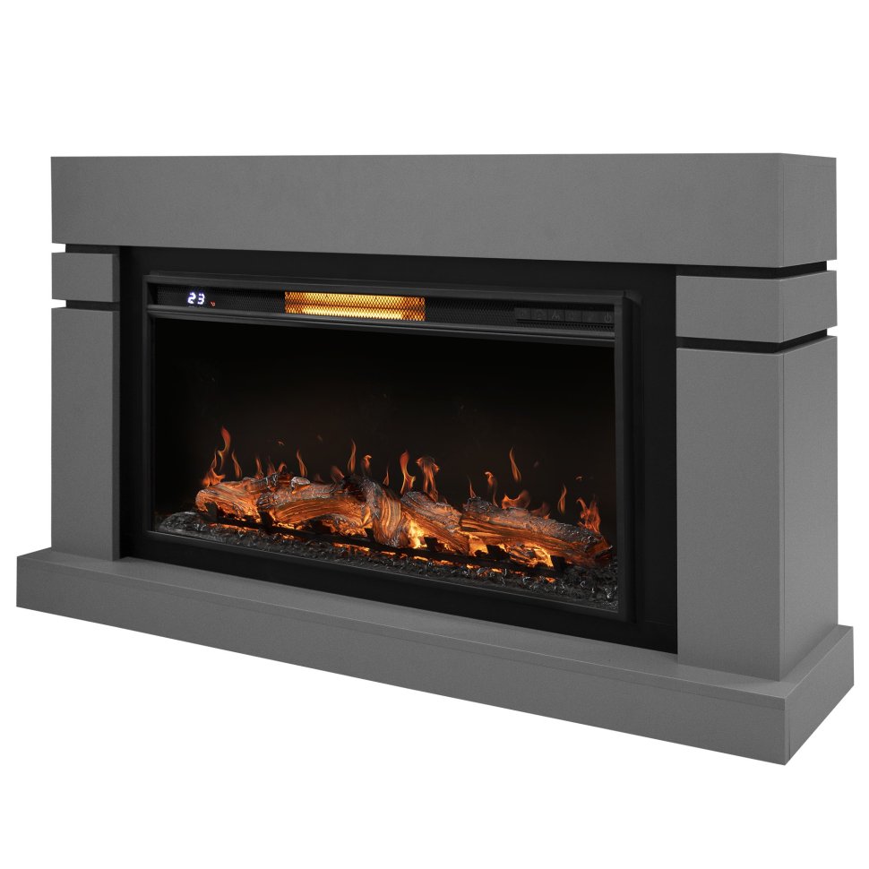 Каминокомплект Royal Thermo Aurora RTFP/P-AR40LS портал Lindos 42/40/36 светло-серый р/в
