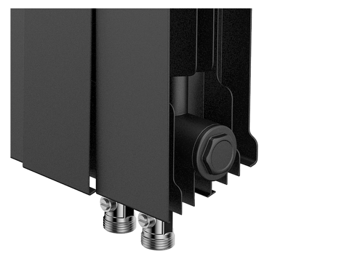 Биметаллический радиатор отопления Royal Thermo PianoForte 500 VDR80 6 секций Noir Sable
