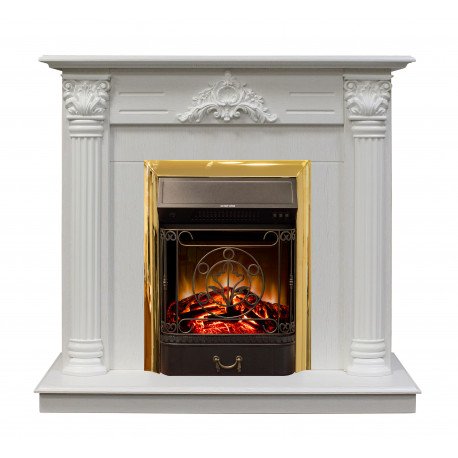 Каминокомплект RealFlame Stefania с очагом Majestic Lux S Brass