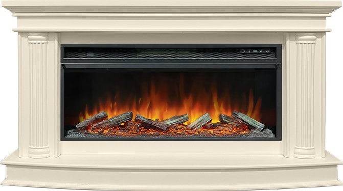 Каминокомплект Royal Flame Rome с очагом Vision 42 LOG LED слоновая кость