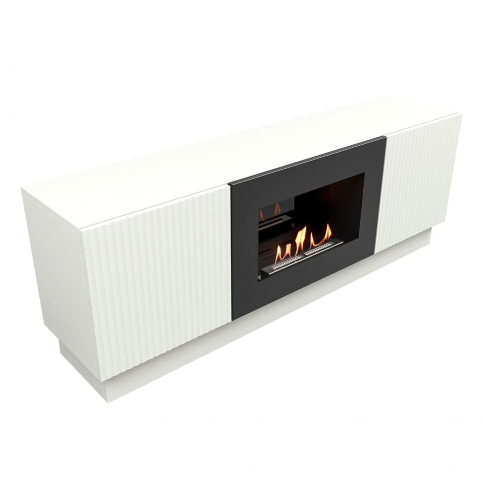 Тумба с биокамином Firelight BFP/P-1400L белый