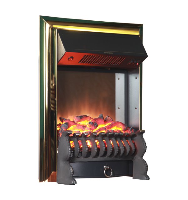 Каминокомплект Interflame Диксон с очагом Fobos FX M Brass