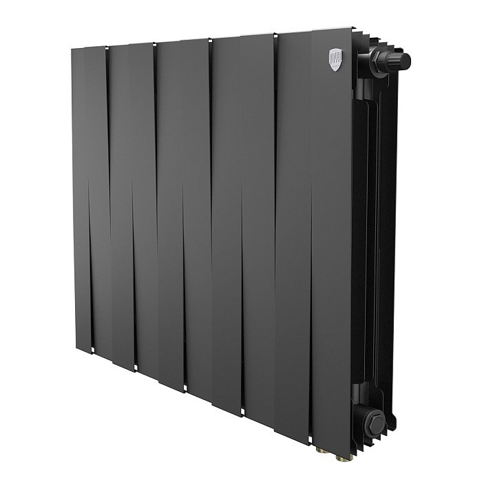 Биметаллический радиатор отопления Royal Thermo PianoForte 500 VDR80 10 секций Noir Sable