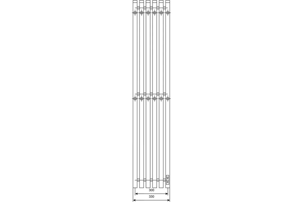 Электрический полотенцесушитель Primoclima Sol Q E Graphite 120*30 6