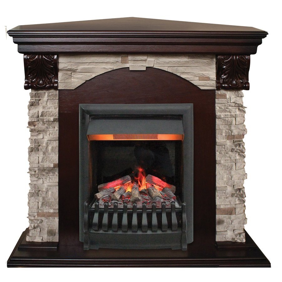 Каминокомплект RealFlame Dublin ROCK Corner STD/EUG AO с очагом 3D Oregan
