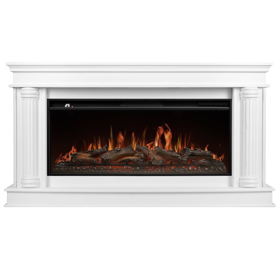 Каминокомплект Royal Thermo Aurora RTFP/P-AR40LS + портал Firelight Olympia 42/40/36 белый