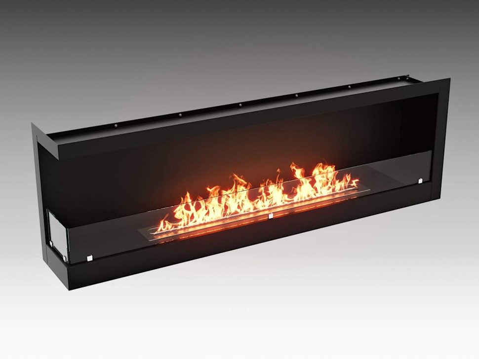 Встроенный биокамин Lux Fire Угловой 1500 SL левый угол
