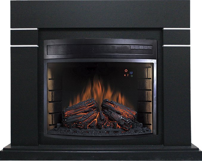 Каминокомплект Royal Flame Lindos черный с очагом Dioramic 28 LED FX